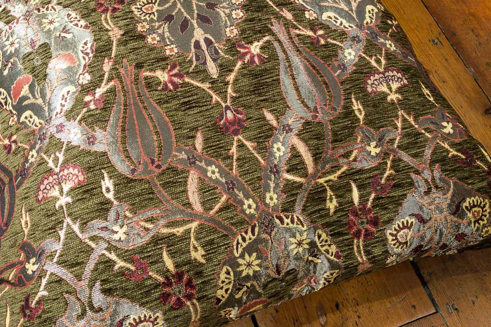 Medium Green Ottoman Turkish Tulip Cushion Cover 68x68cm